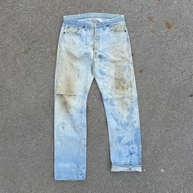 60s Levis 501 Big E Selvedge Denim Pants