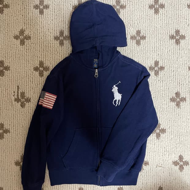 폴로 랄프로렌 빅포니 성조기 후드집업