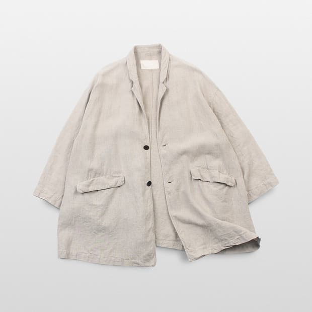 NEST ROBE Linen Natural Jacket (Made In 