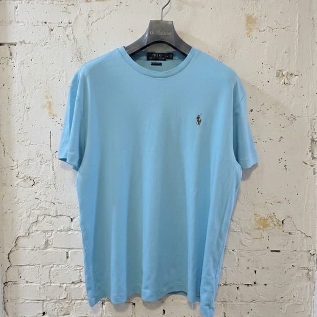 폴로 랄프로렌 하늘색 남성 티셔츠 M