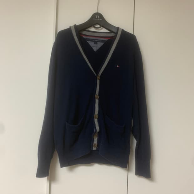 타미힐피거 네이비 가디건 95