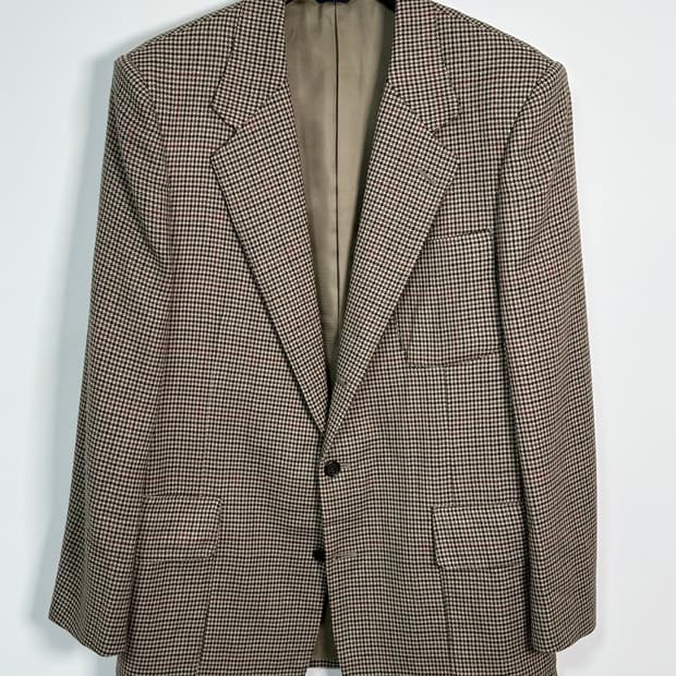 폴로 건클럽 체크 울 3b 블레이저 자켓  (va.57)