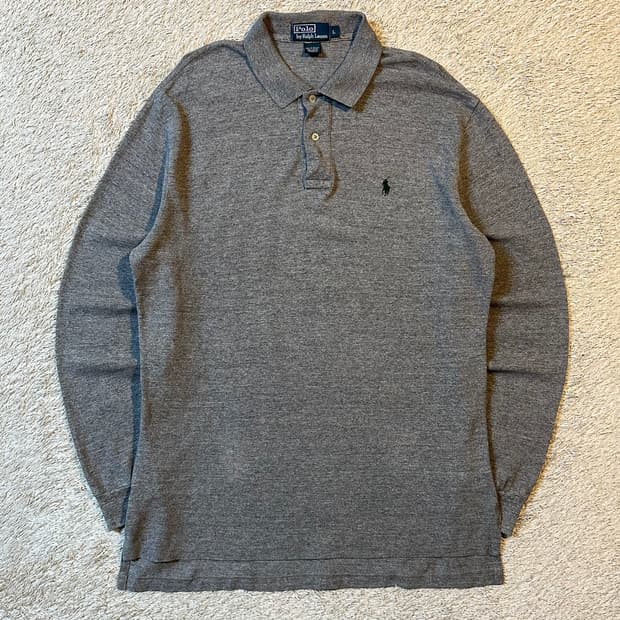 폴로 랄프로렌 그린포니 PK 긴팔 카라티 차콜
