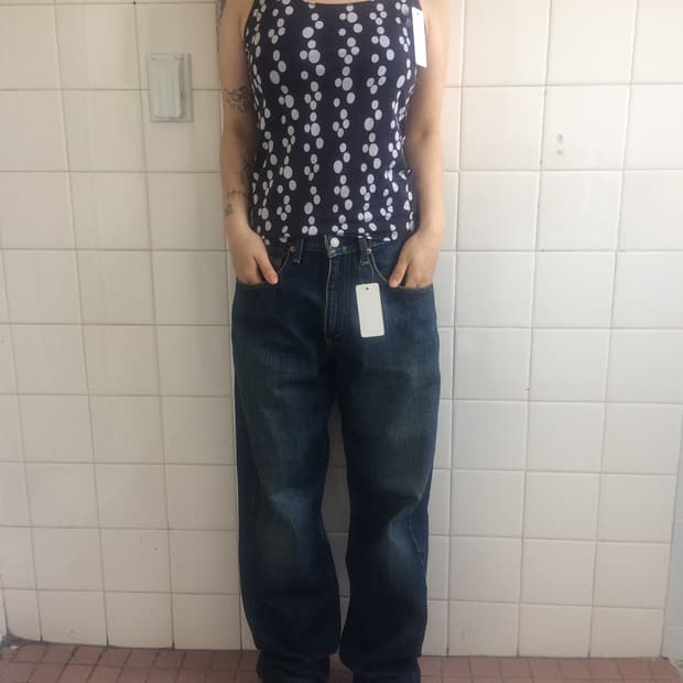 Dot pattern sleeveless
