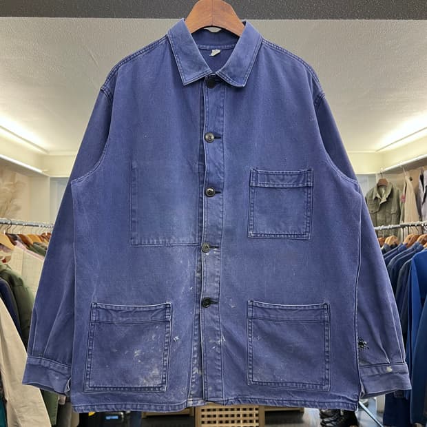 HARD FADED VINTAGE WASHING 빈티지프렌치워크자켓