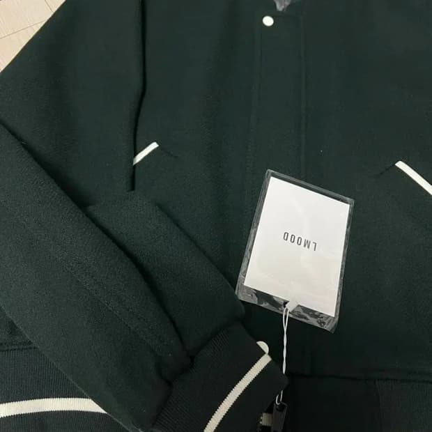 엘무드 프레피 스타디움 자켓 딥 그린 48size