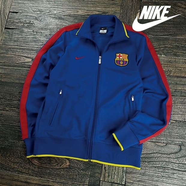 [나이키] FC 바르셀로나 축구팀 져지 트랙탑 집업 자켓 M19930