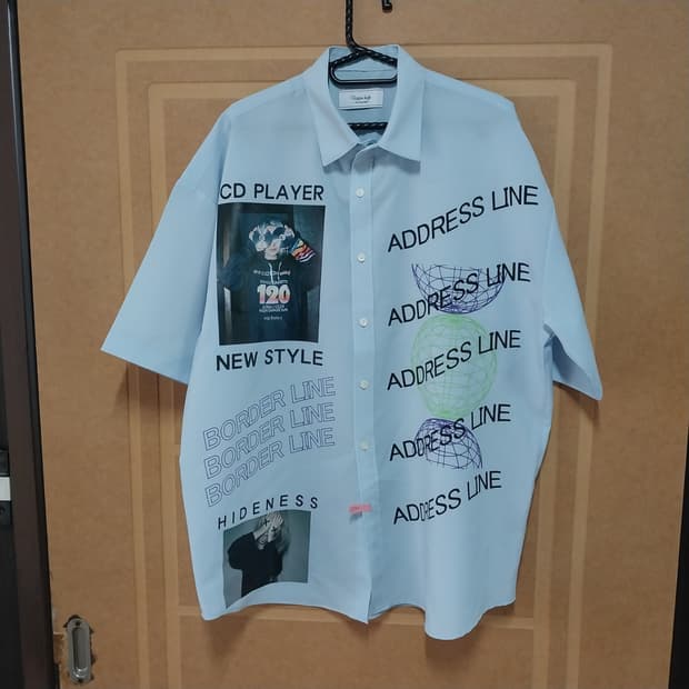 남성 110 반팔 셔츠