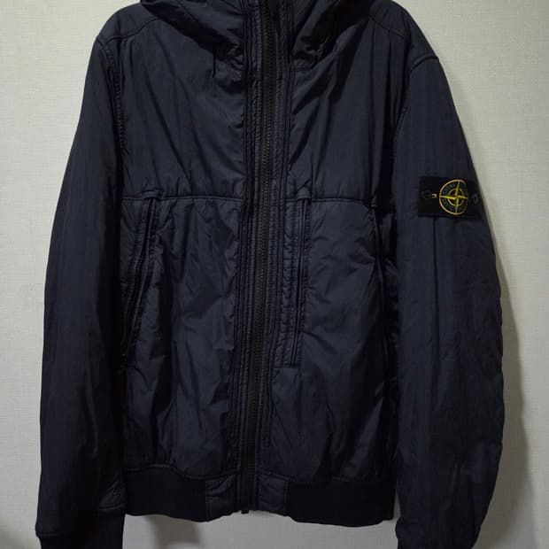 정품 스톤아일랜드 크링클랩스 와펜 후드 점퍼 자켓 95 /M
