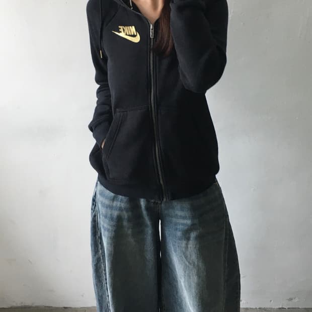 나이키 퓨추라 백프린팅 후드집업