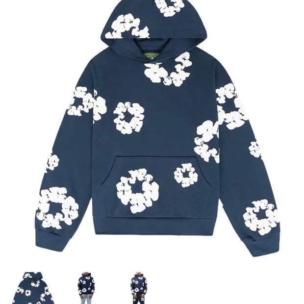 데님티어스 후드티 네이비