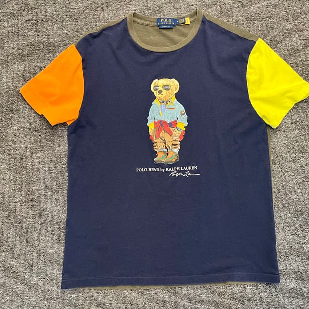 [95~100] 폴로 랄프로렌 컬러블럭 베어티 M 