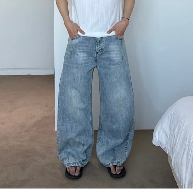 EV 원츠 커브드 데님 팬츠 (L)