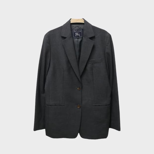 버버리 캐시미어 울 혼방 싱글 자켓 63271