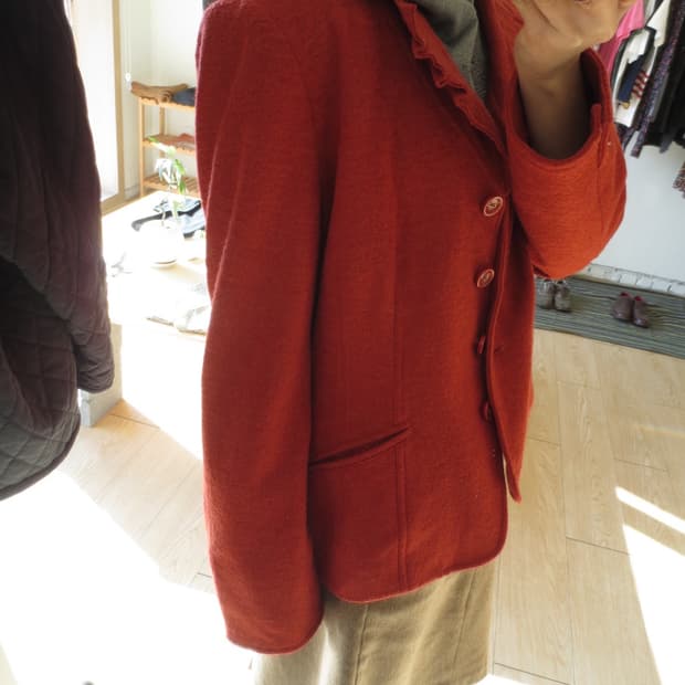 Red frill jacket