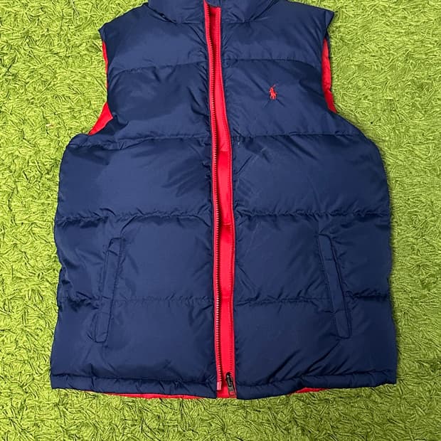 폴로 패딩 베스트 리버시블