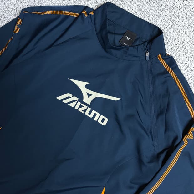 미즈노 하이넥 경량 우븐 아노락 바람막이 