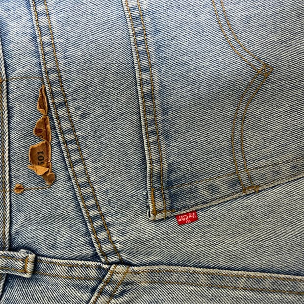 리바이스 501 데님(연청) 