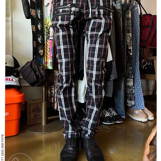 00s In the Attic Multi Zip Check Pants