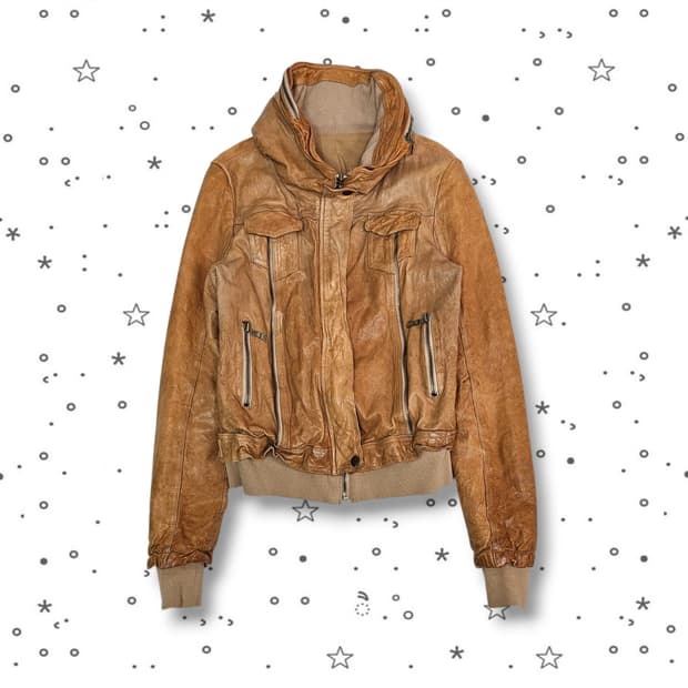 VTG 오렌지 브라운 양가죽자켓