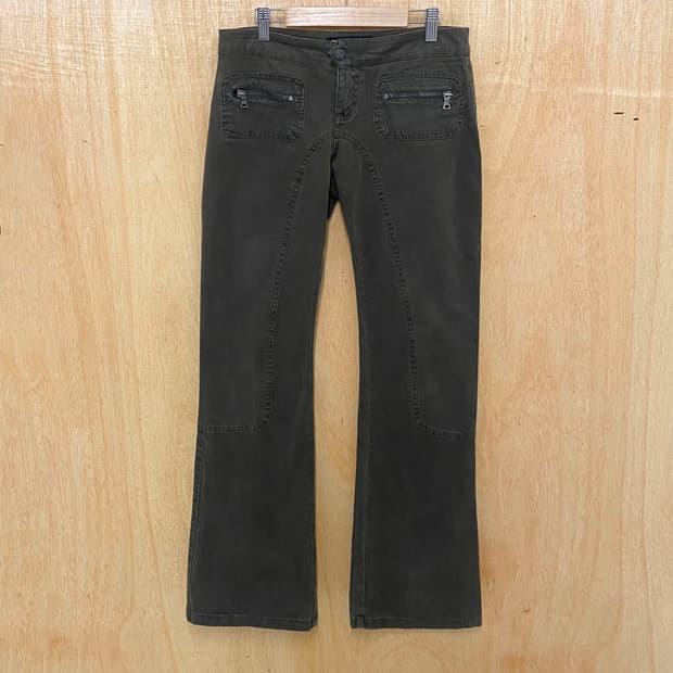 GUESS y2k low-rise boots cut pants 로우라이즈