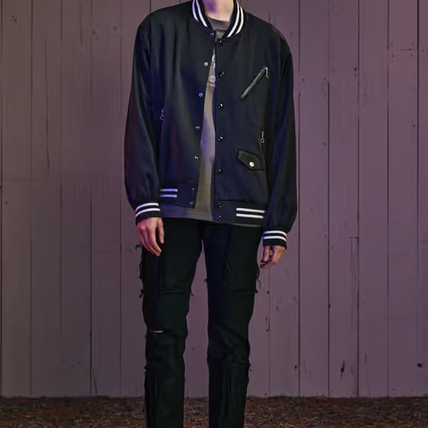 24 PRE-SPRING 라이더 바시티 블루종