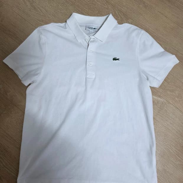 라코스테 반팔 카라티 피케티 화이트 100
