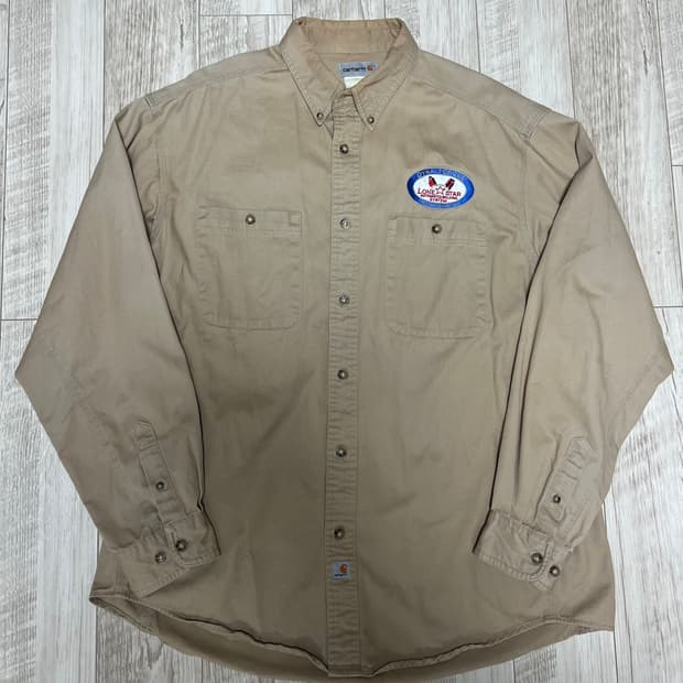 칼하트 베이지 빈티지 셔츠