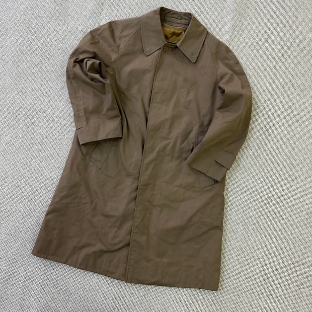 S 버버리 브라운 싱글 트렌치 코트 0326D