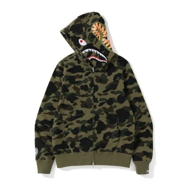 (XL)베이프 고어텍스 윈드스토퍼 녹계 샤크 후드집업