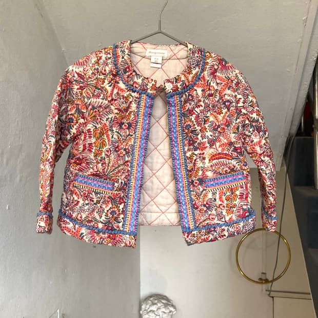 *KIDS* 플라워패턴 누빔 자켓