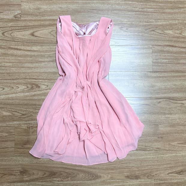 빈티지 핑크 레이스 쉬폰 원피스 히메갸루 로걀 라떼 발레코어 모리걸 고딕