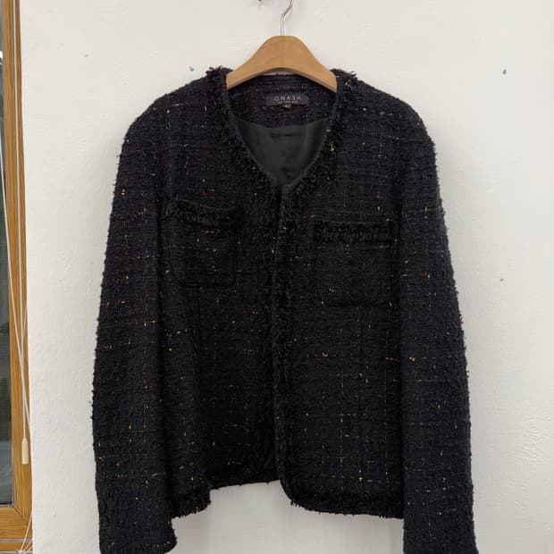 온애쉬 트위드 자켓 L