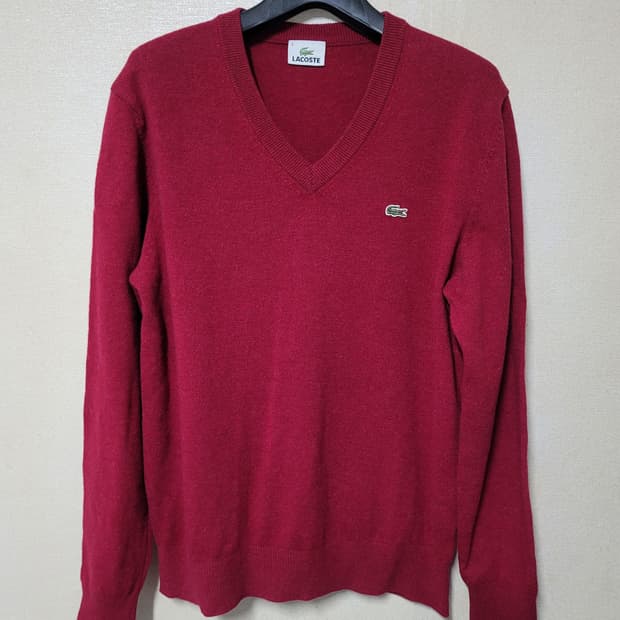 라코스테 브이넥 니트