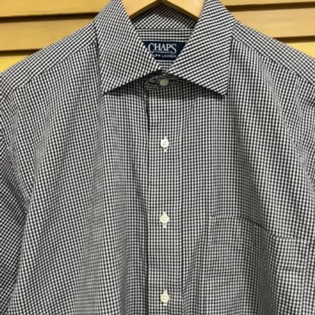 챕스재팬 X랄프로렌 남성 깅엄체크코튼셔츠