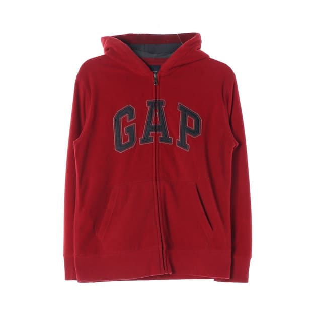 GAP KIDS 레드 플리스 후드집업