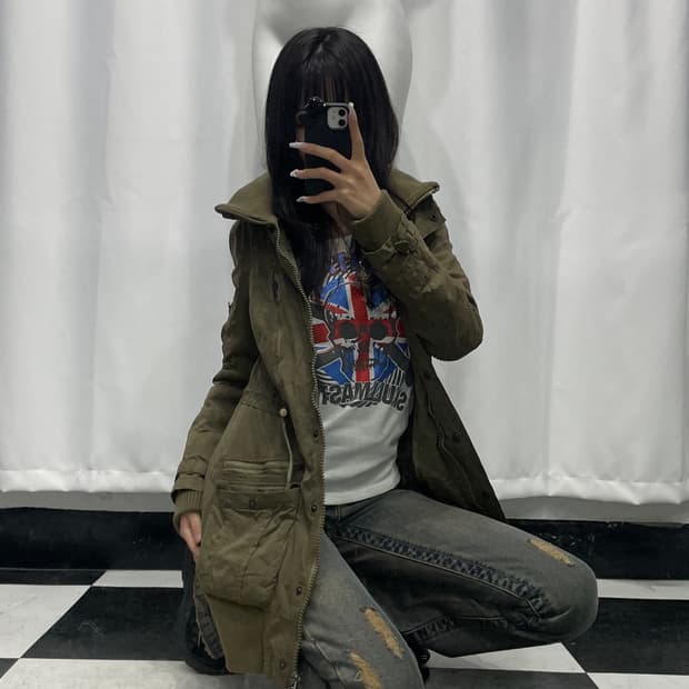 🎸카키 롱 자켓🎸