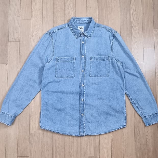 ZARA 자라 투포켓 데님 셔츠 L _ 남성