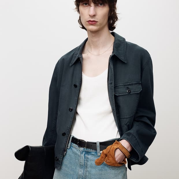 토니웩 GARMENT-DYED COTTON DECK JACKET NAVY