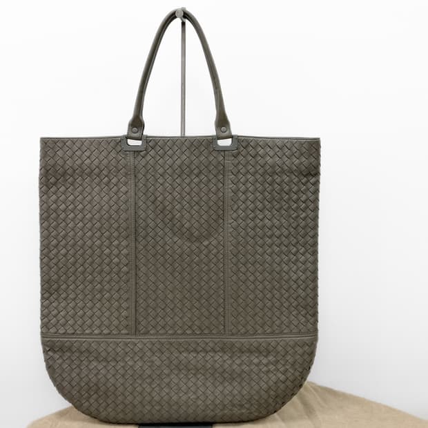 보테가베네타 인트레치아토 나파 라지 플랫 토트백