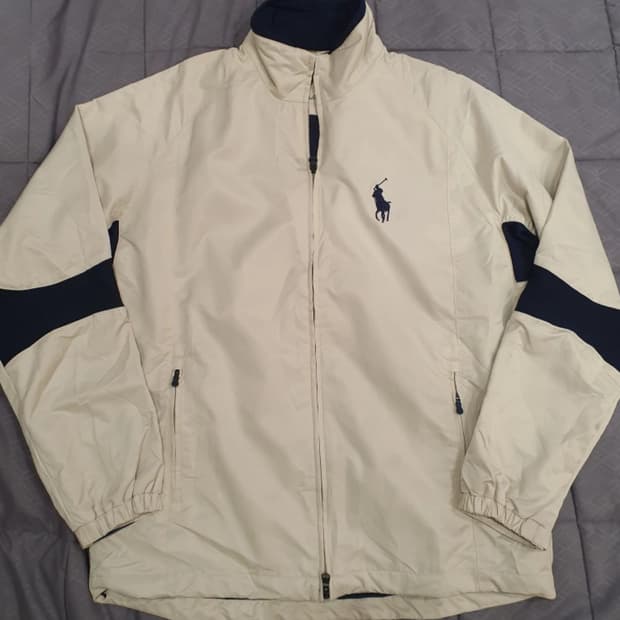 정품 폴로랄프로렌 화이트 바람막이 L (100-105 size)
