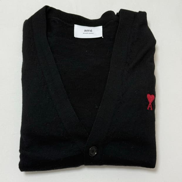 아미 스몰로고 가디건 