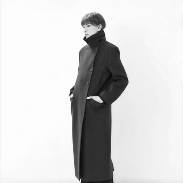 메종마레 밀리터리 코트 다크네이비 34