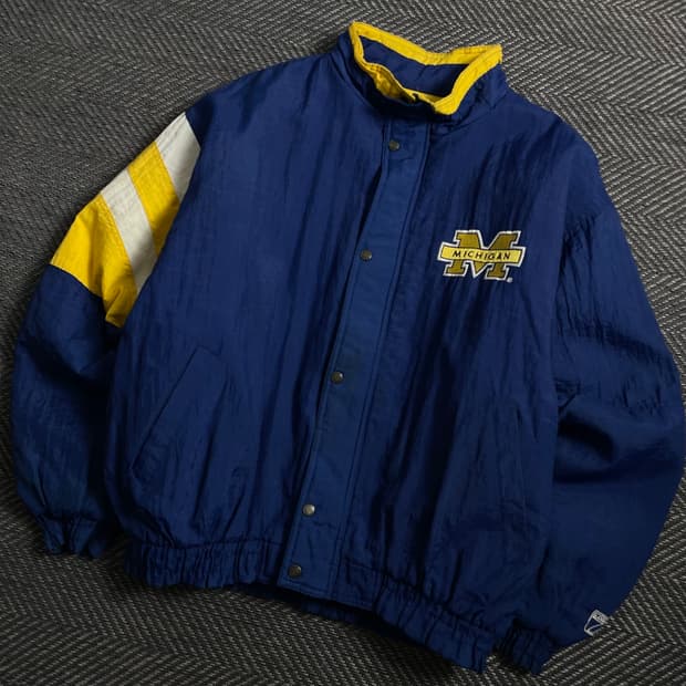 90s 올드스쿨 USA 미시건 컬리지 점퍼y 4330