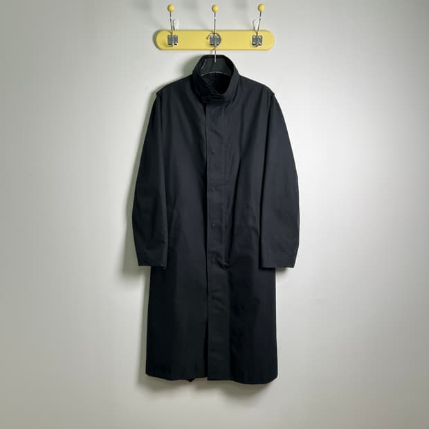 CK 캘빈클라인 블랙 롱 트렌치 코트 L