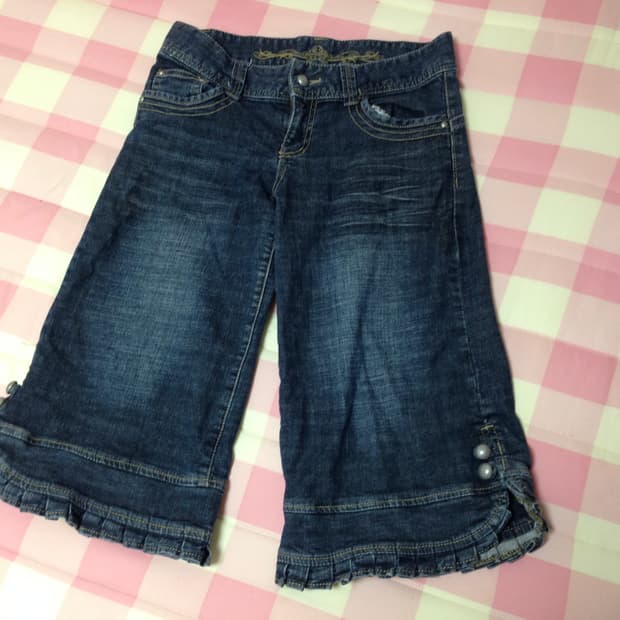 빈티지 데님 Y2K 버뮤다팬츠