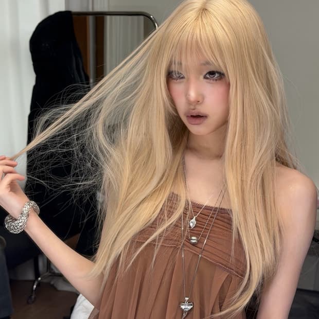 LOSESLEEPOVER 메쉬 플러프 미니 탑 모카