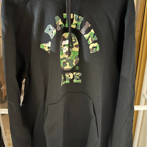 베이프 ABC 카모 콜리지 후드 팝니다 XL