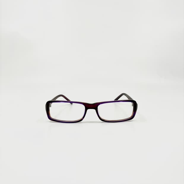 ISIS 퍼플 보라색 유광 도금 프레임 뿔테 안경