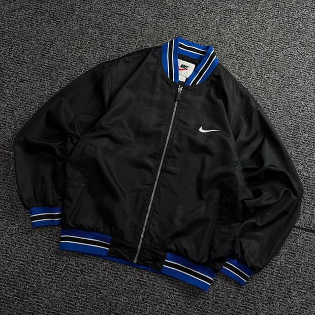 00s 나이키 올드스쿨 박찬호 베이스볼 사틴 바시티 자켓 1672